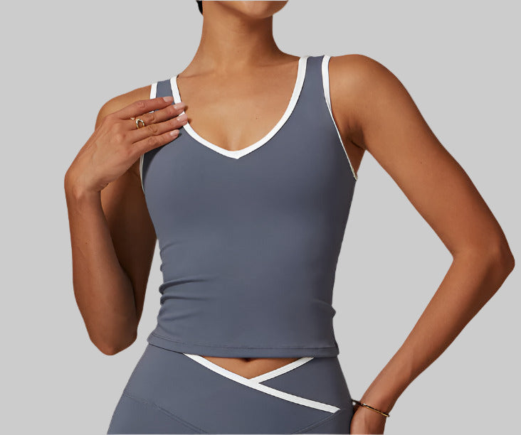 Women’s 2‑Piece Yoga Set – seamless top + tights – flere farver