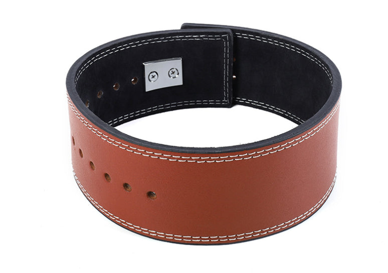Lever Buckle Fitness Belt – powerlifting belt – sort/brun