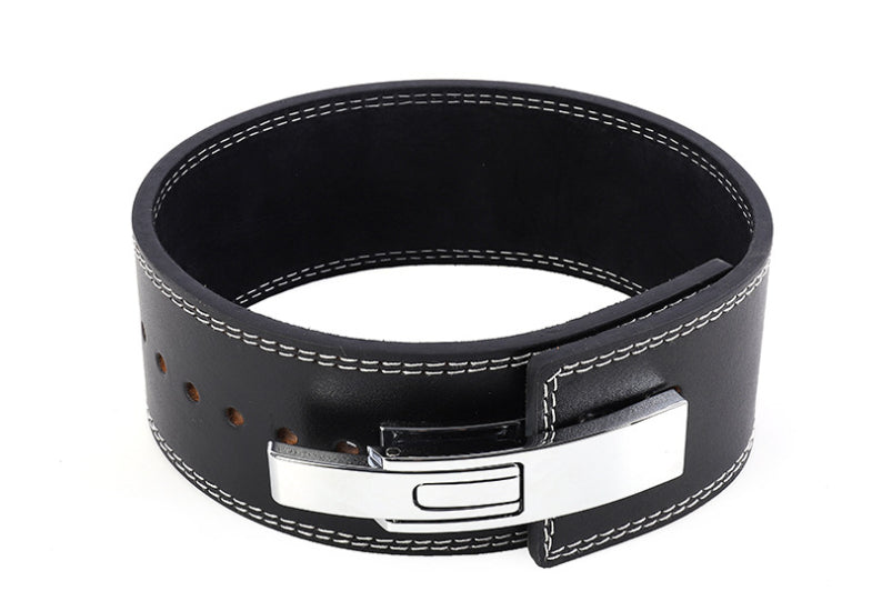 Lever Buckle Fitness Belt – powerlifting belt – sort/brun