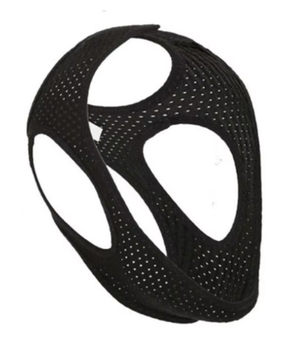 Triangular Chin Strap – snorestoppende sleep aid – justerbar – sort