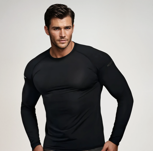 Men’s Quick-Dry Long Sleeve – lightweight mesh training top – multiple colours