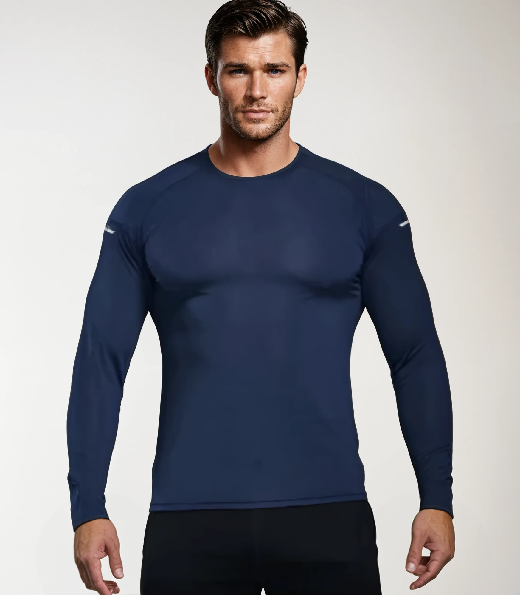 Men’s Quick‑Dry Long Sleeve – lightweight mesh training top – flere farver
