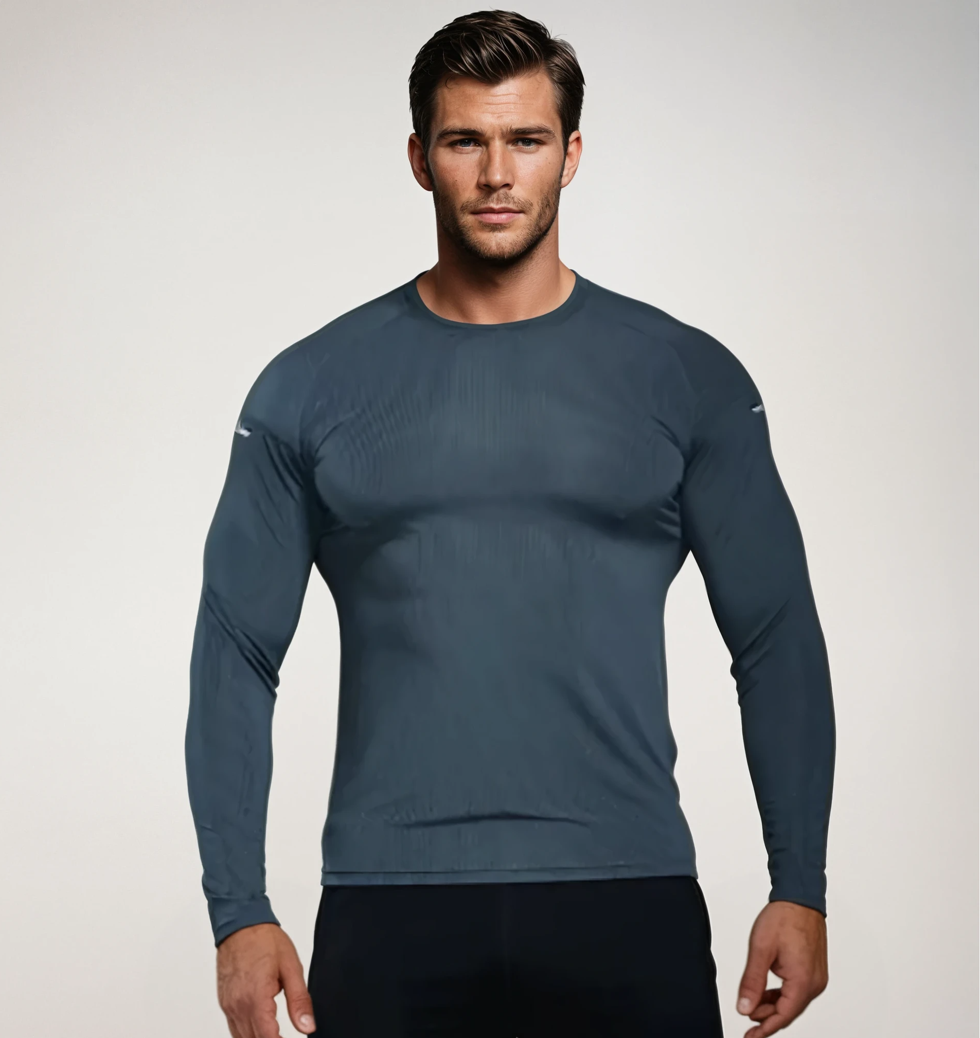 Men’s Quick‑Dry Long Sleeve – lightweight mesh training top – flere farver