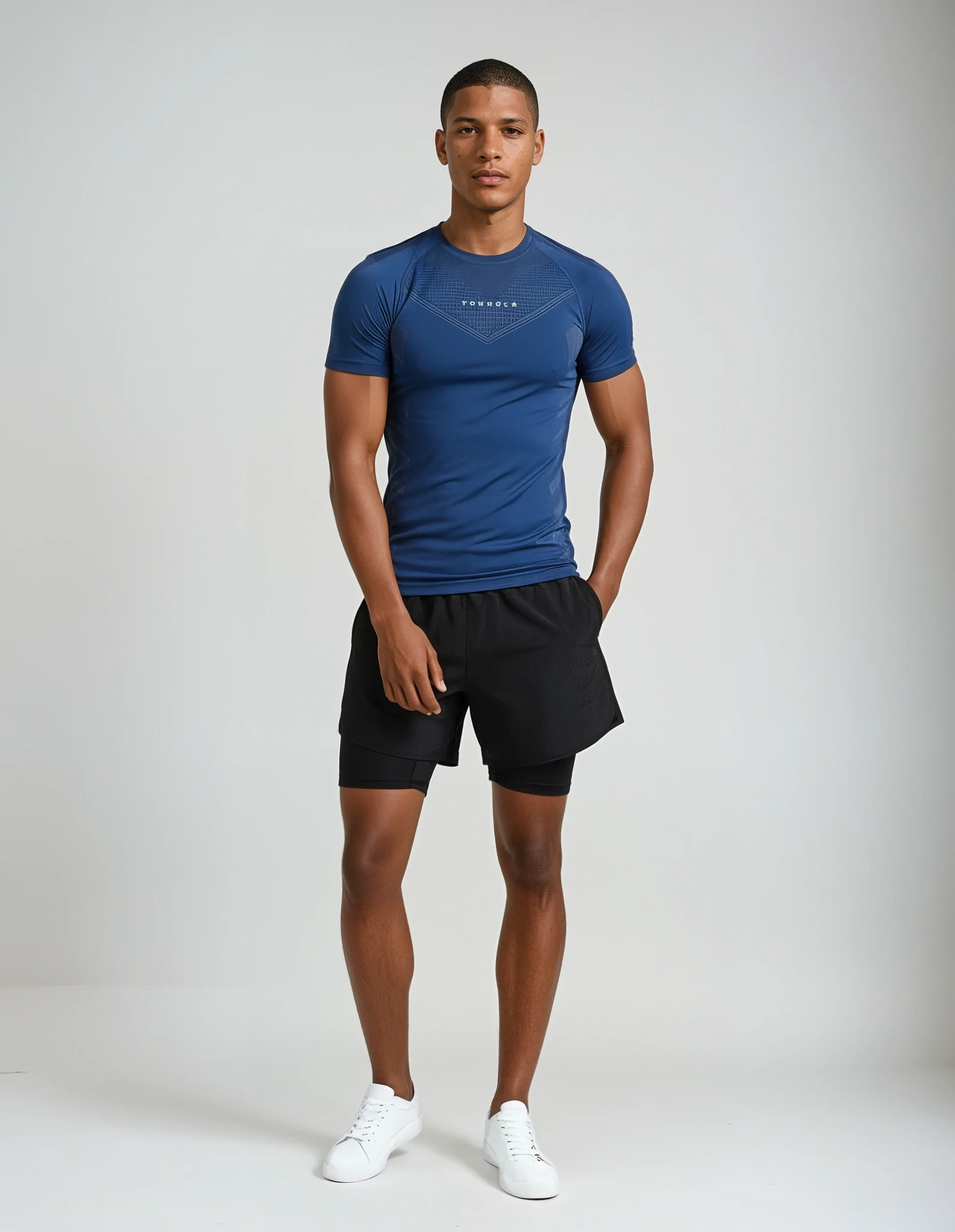 Youngla – Men’s Slim Fit Sports Tee – stræk og svedtransport – flere farver