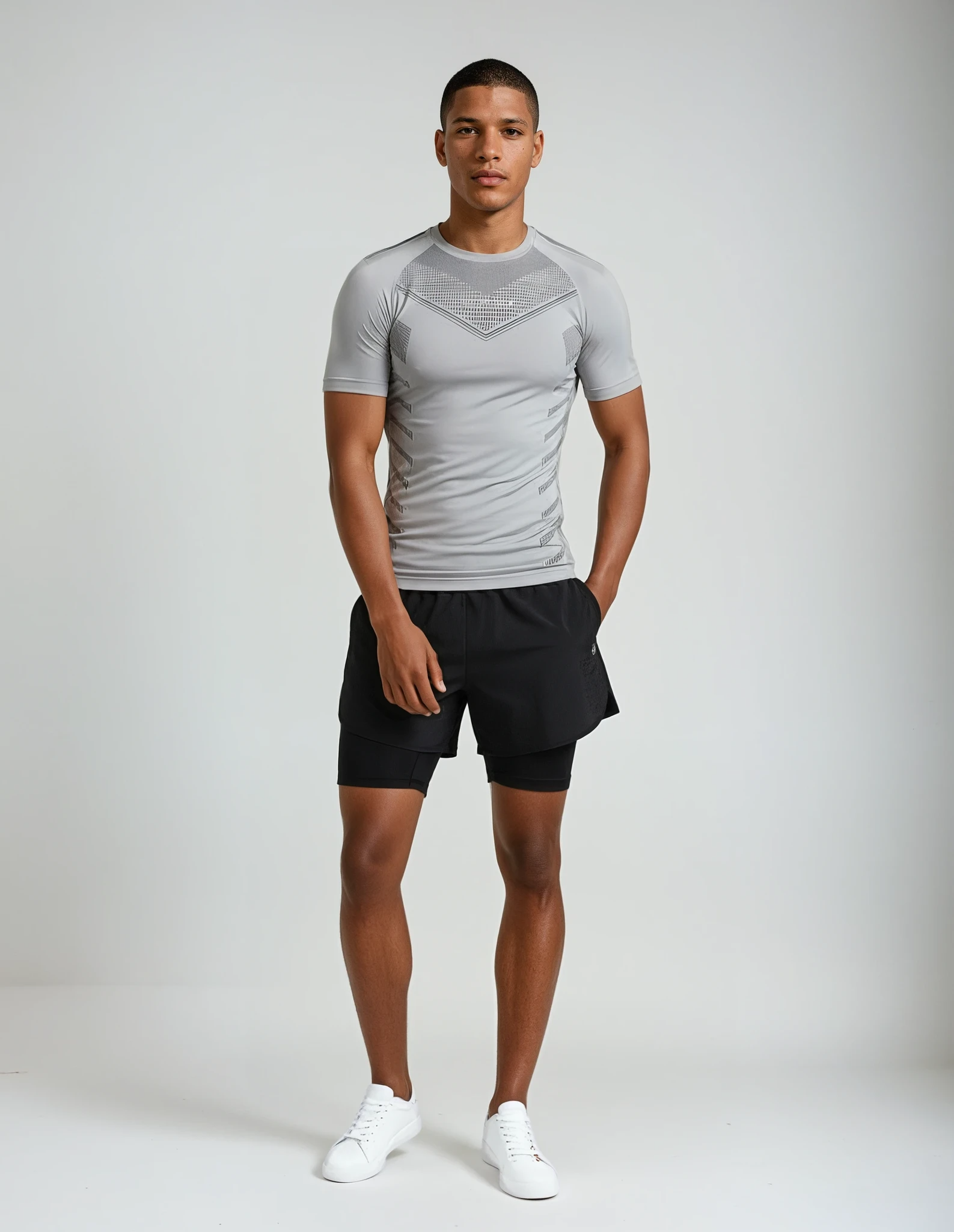 Youngla – Men’s Slim Fit Sports Tee – stræk og svedtransport – flere farver