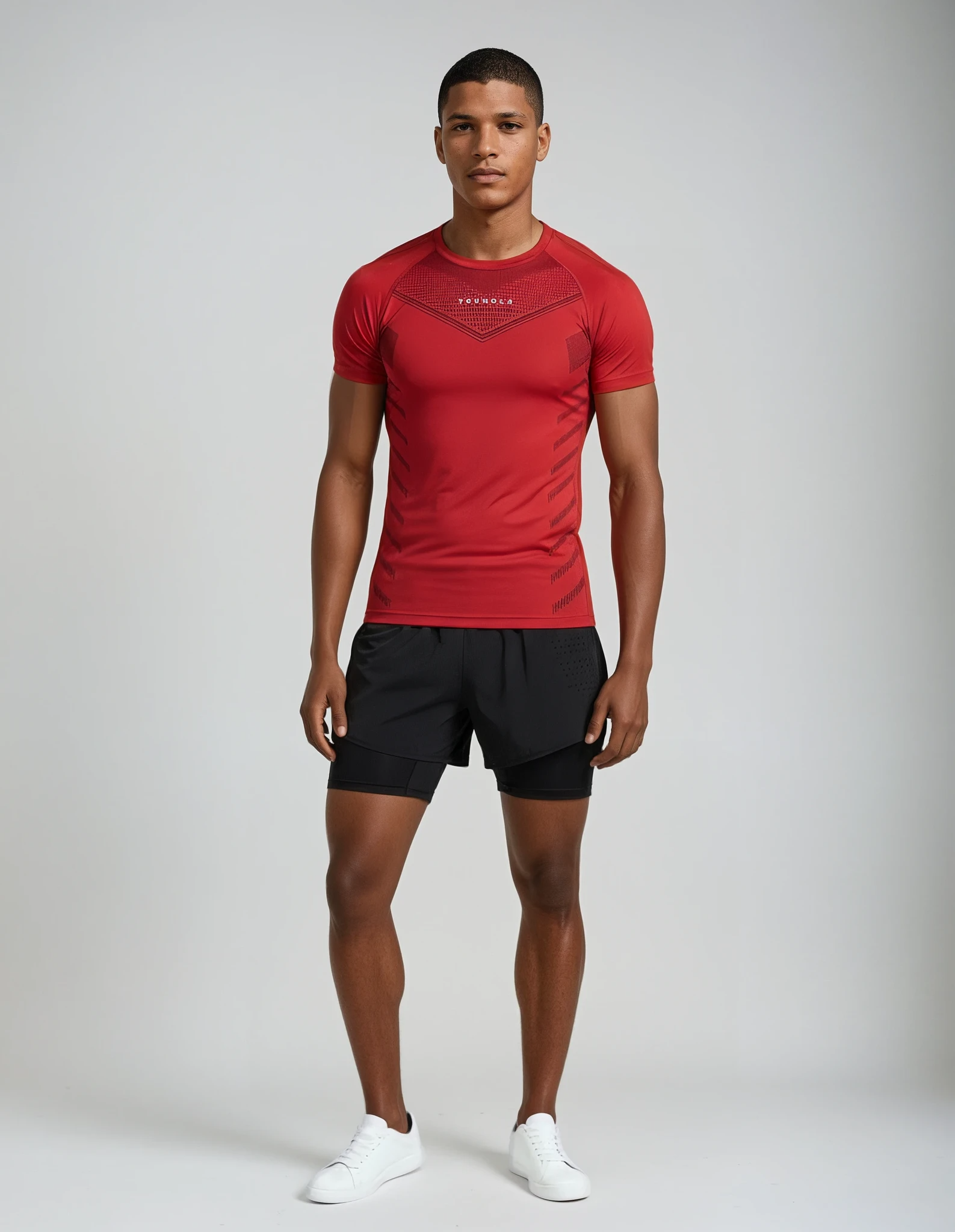 Youngla – Men’s Slim Fit Sports Tee – stræk og svedtransport – flere farver