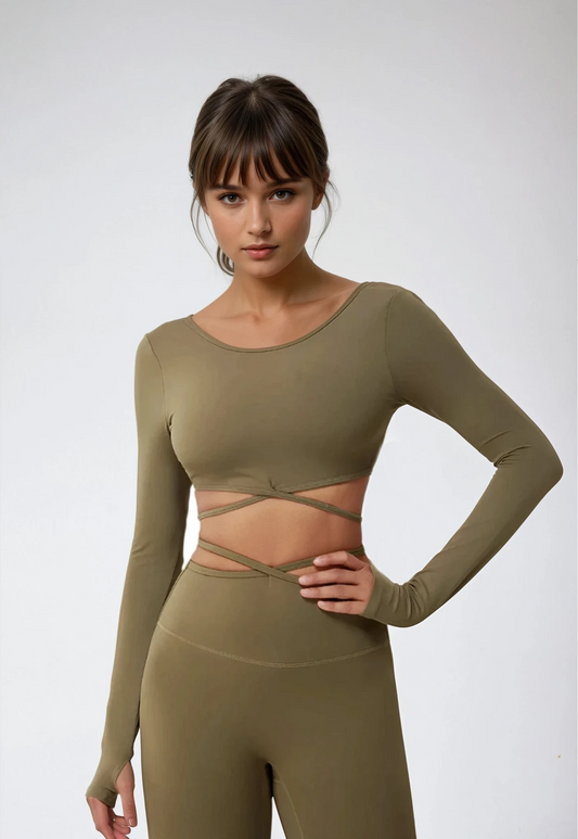 Long-Sleeve Sports Top – Integrated Support – Seamless – Multiple Colours