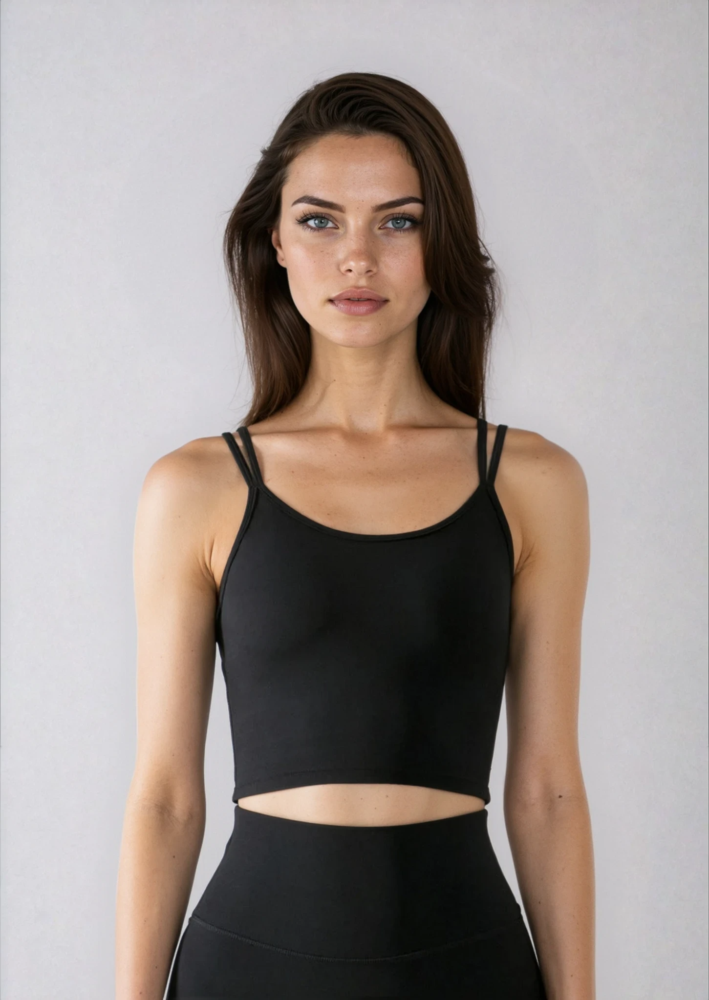 Double‑Strap Sports‑BH – medium support – åben ryg – flere farver