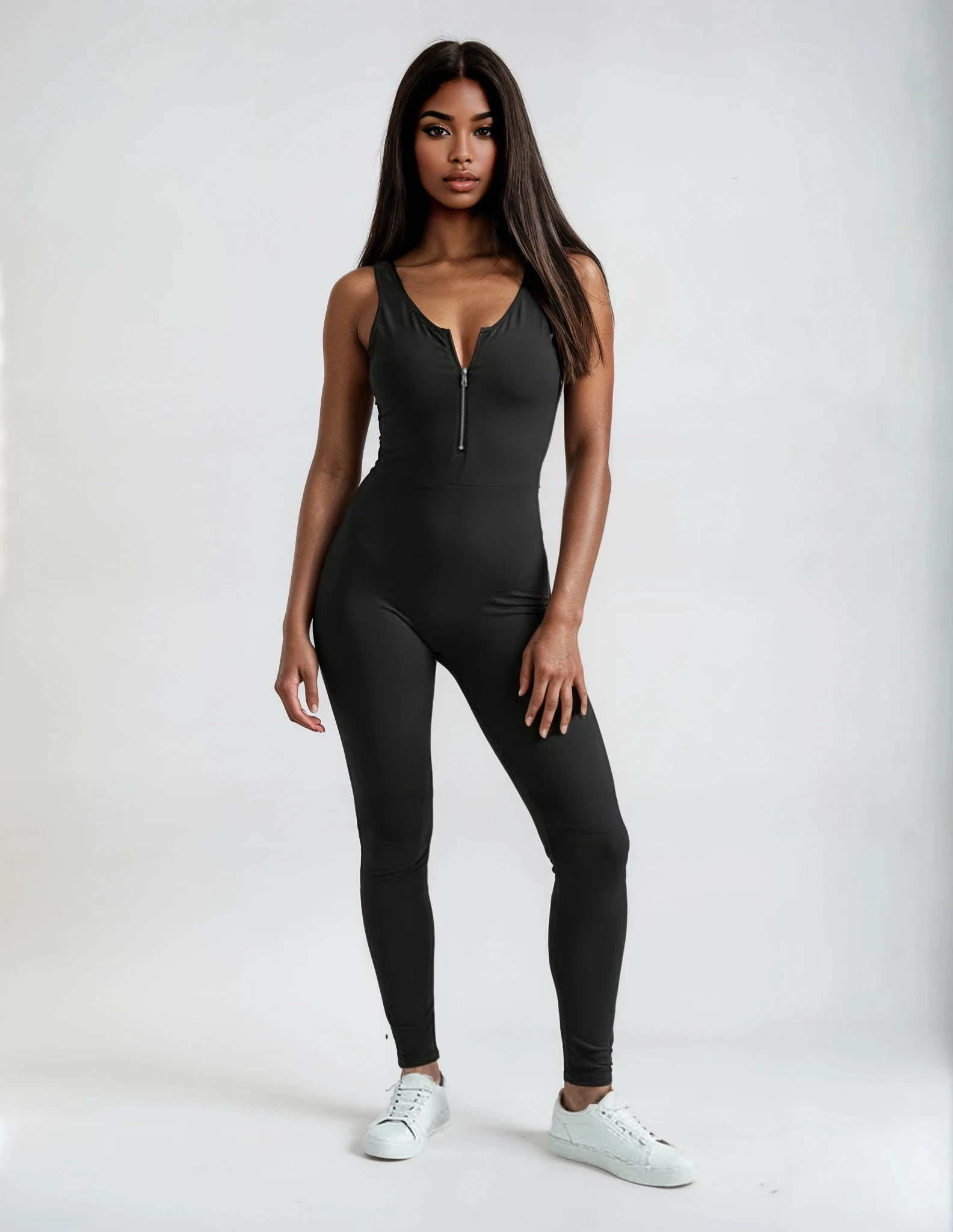 Fitness Jumpsuit – sømløs 1‑piece – flere farver