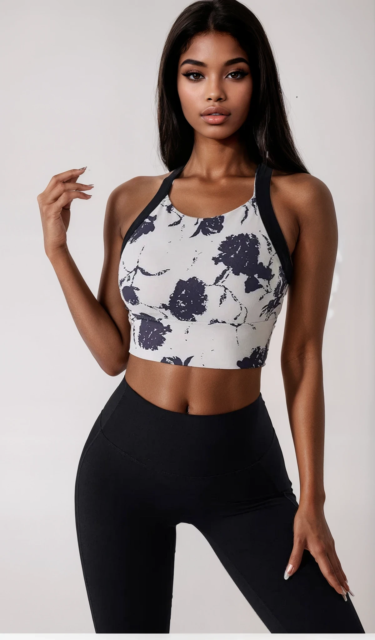 Seamless Performance Sports‑BH – high support, åben ryg – flere farver