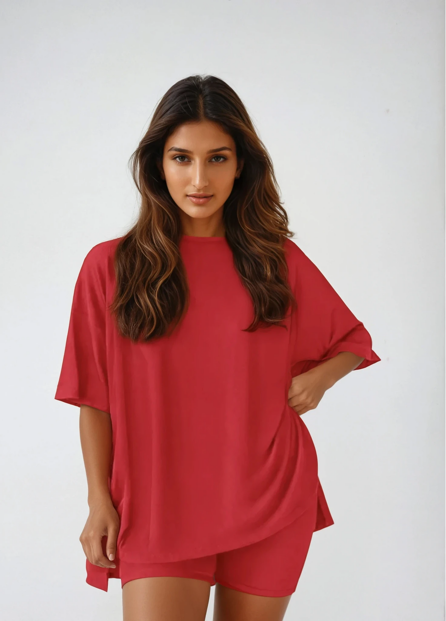 Everyday Comfort Set – loungetop + shorts – zachte ribstof – diverse kleuren