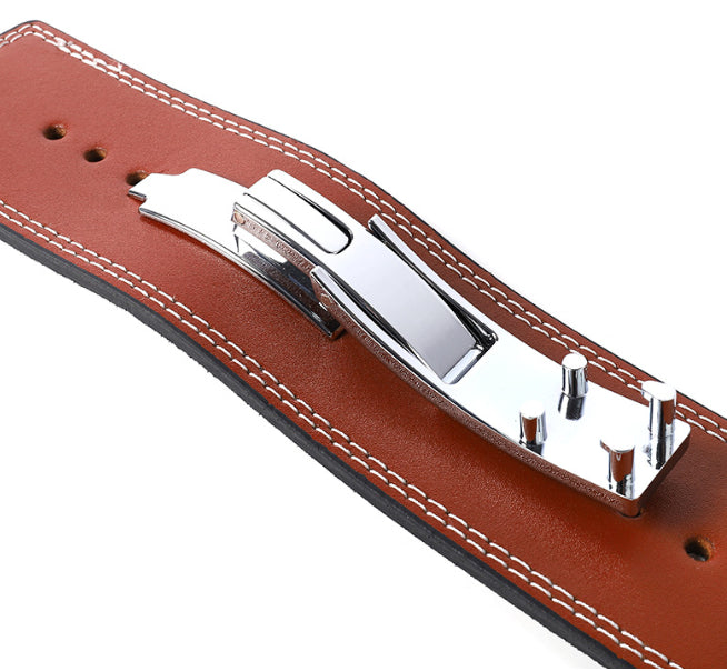 Lever Buckle Fitness Belt – powerlifting belt – sort/brun
