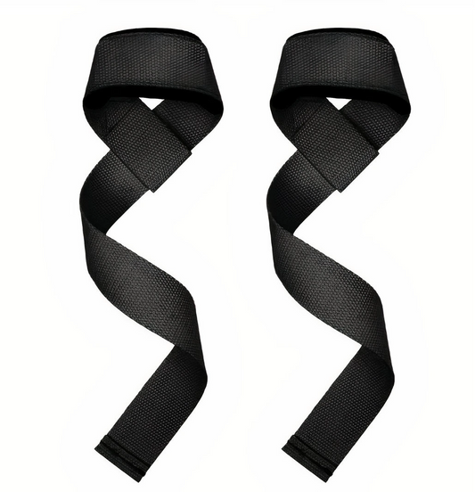Ensedy Lifting Straps for Strength Training – durable polyester fibre – black